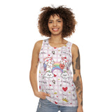 Cute Inspirational Tank Top - Feel Happy, Love Yourself, Ideal for Summer and Festivals, Motivational Gift, Comfortable Wear, Fun