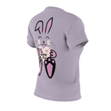 Kawaii Rabbit Face Women's Tee, Self Love Club, Cute Bunny T-Shirt, Graphic Print Shirt, Positive Vibes Clothing, Gift for Her