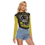Kawaii Heaven Women's Mesh Long Sleeve Tee - Be Yourself Graphic Print