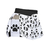 Kawaii Heaven Women's Panda Play Skort with Hidden Pocket - Sporty Fashion
