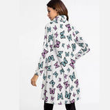 Kawaii Heaven Women's Whimsical Butterflies Turtleneck Swing Dress for Autumn