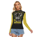 Kawaii Heaven Women's Mesh Long Sleeve Tee - Be Yourself Graphic Print