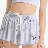 Cute Dog Print Women's Sport Skort with Pocket