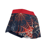 Kawaii Heaven Women's Spider-Inspired Skorts with Pockets for Sports & Fashion