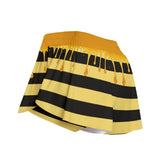 Kawaii Heaven Women's Cute Bee Honey Drip Sport Skorts with Pockets