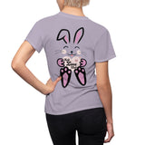 Kawaii Rabbit Face Women's Tee, Self Love Club, Cute Bunny T-Shirt, Graphic Print Shirt, Positive Vibes Clothing, Gift for Her