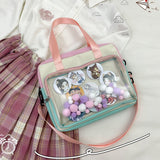 Japanese High School Girls Handbags Transparent