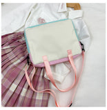 Japanese High School Girls Handbags Transparent