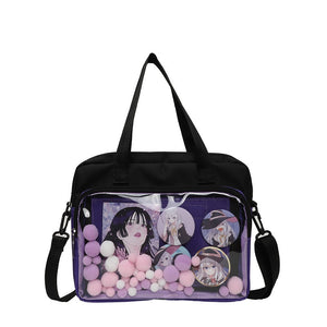 Japanese High School Girls Handbags Transparent