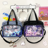 Japanese High School Girls Handbags Transparent