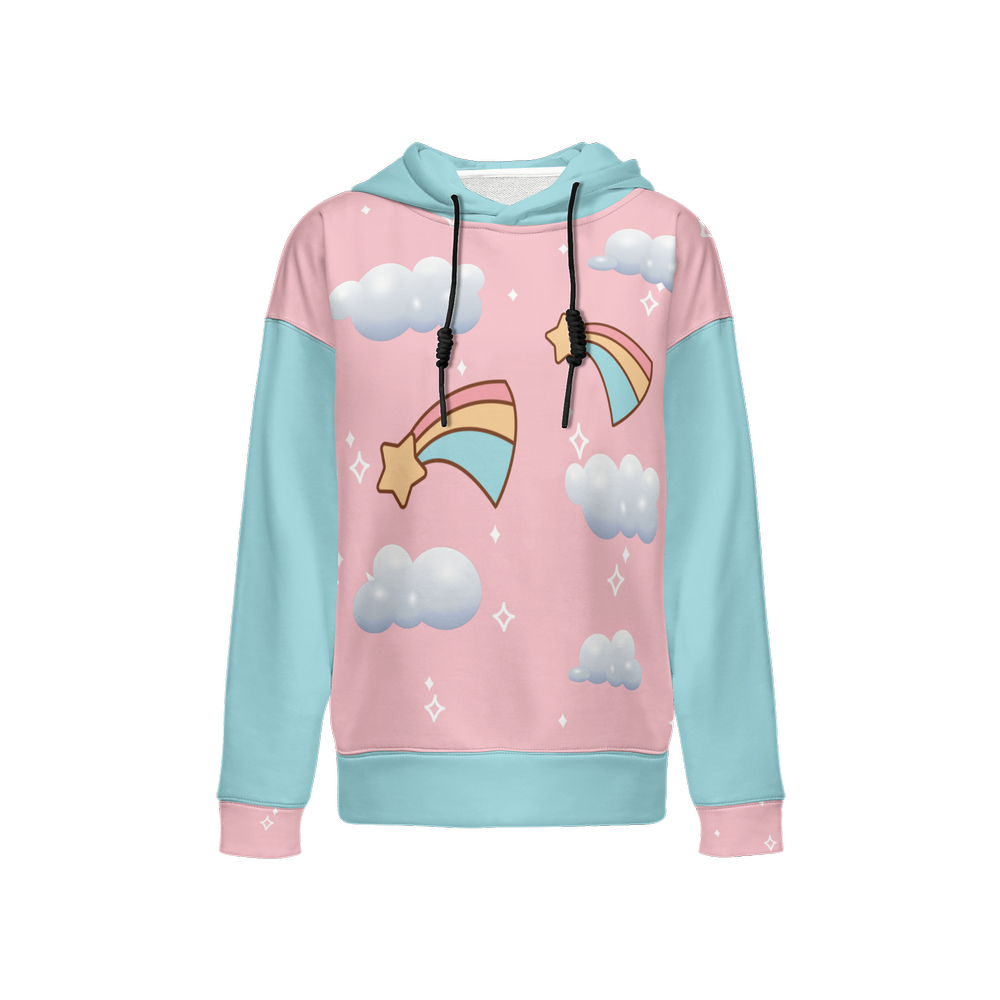 Kawaii Heaven Falling stars Women's Relaxed Fit Hoodie-Super Heavy 375g