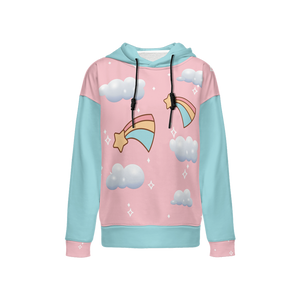 Kawaii Heaven Falling stars Women's Relaxed Fit Hoodie-Super Heavy 375g