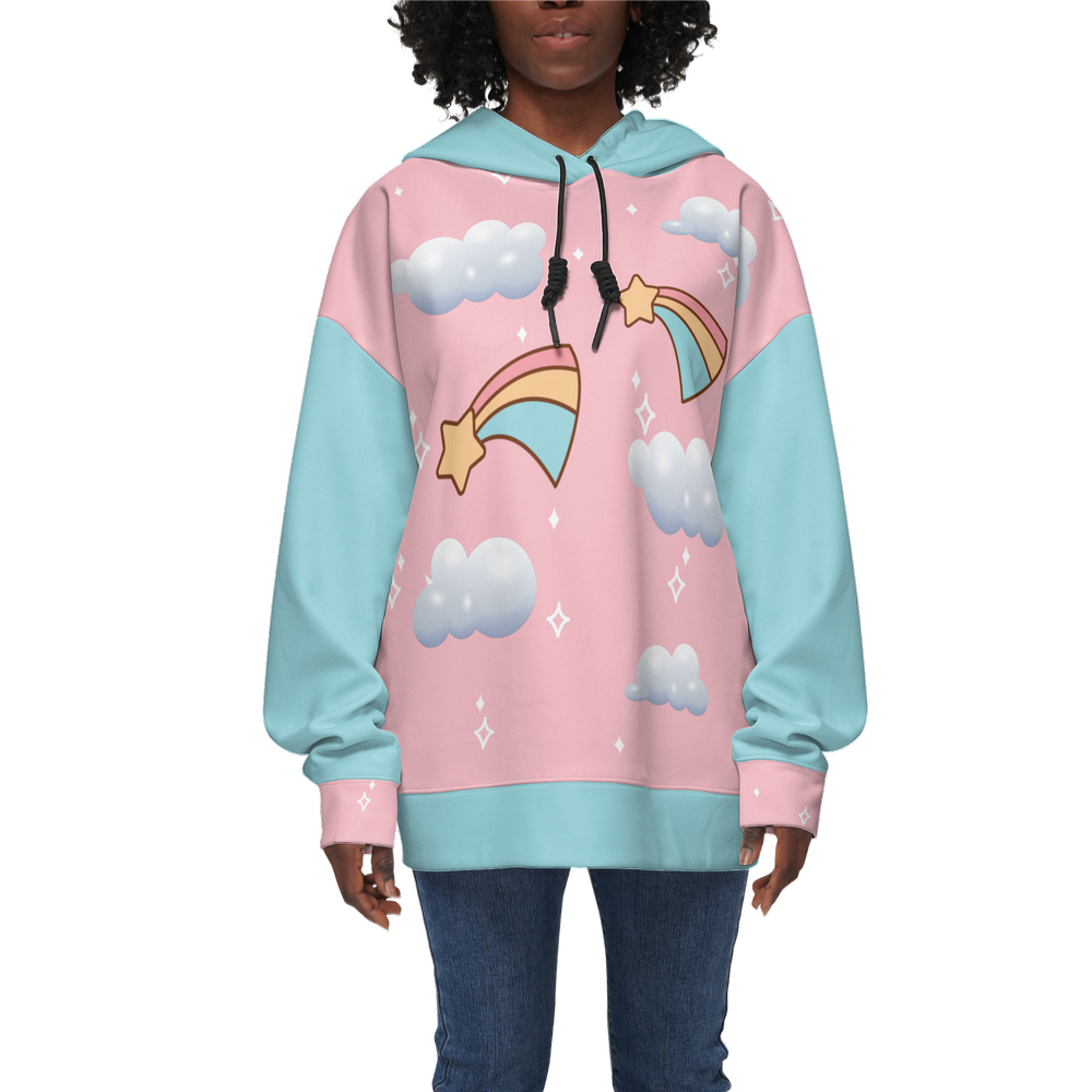 Kawaii Heaven Falling stars Women's Relaxed Fit Hoodie-Super Heavy 375g
