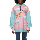 Kawaii Heaven Falling stars Women's Relaxed Fit Hoodie-Super Heavy 375g