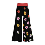 All-Over Print Women’s Lightweight Wide-Leg Pants with Hidden Side Zipper