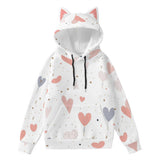 Kawaii Heaven Women's Cute Cat Ear Hoodie with Decorative Ears