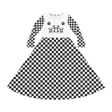 Kawaii Panda Bears Dance Dress, Cute Long Sleeve Women&#039;s Dance Outfit, Animal Lover Costume, Japanese Style Party Dress