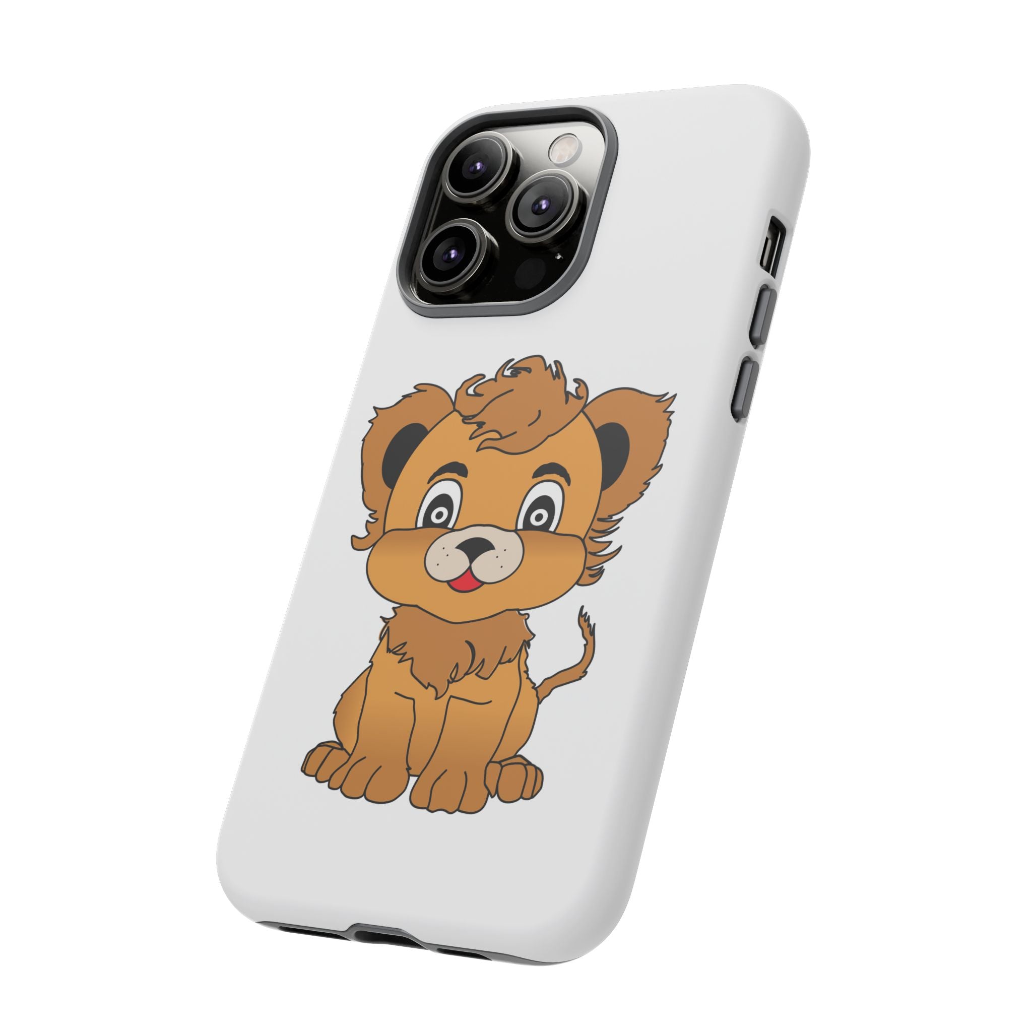 Cute Lion Tough Cases, Lion Phone Cases, Animal Print Phone Cover, Protective Case, Safari Theme Accessories