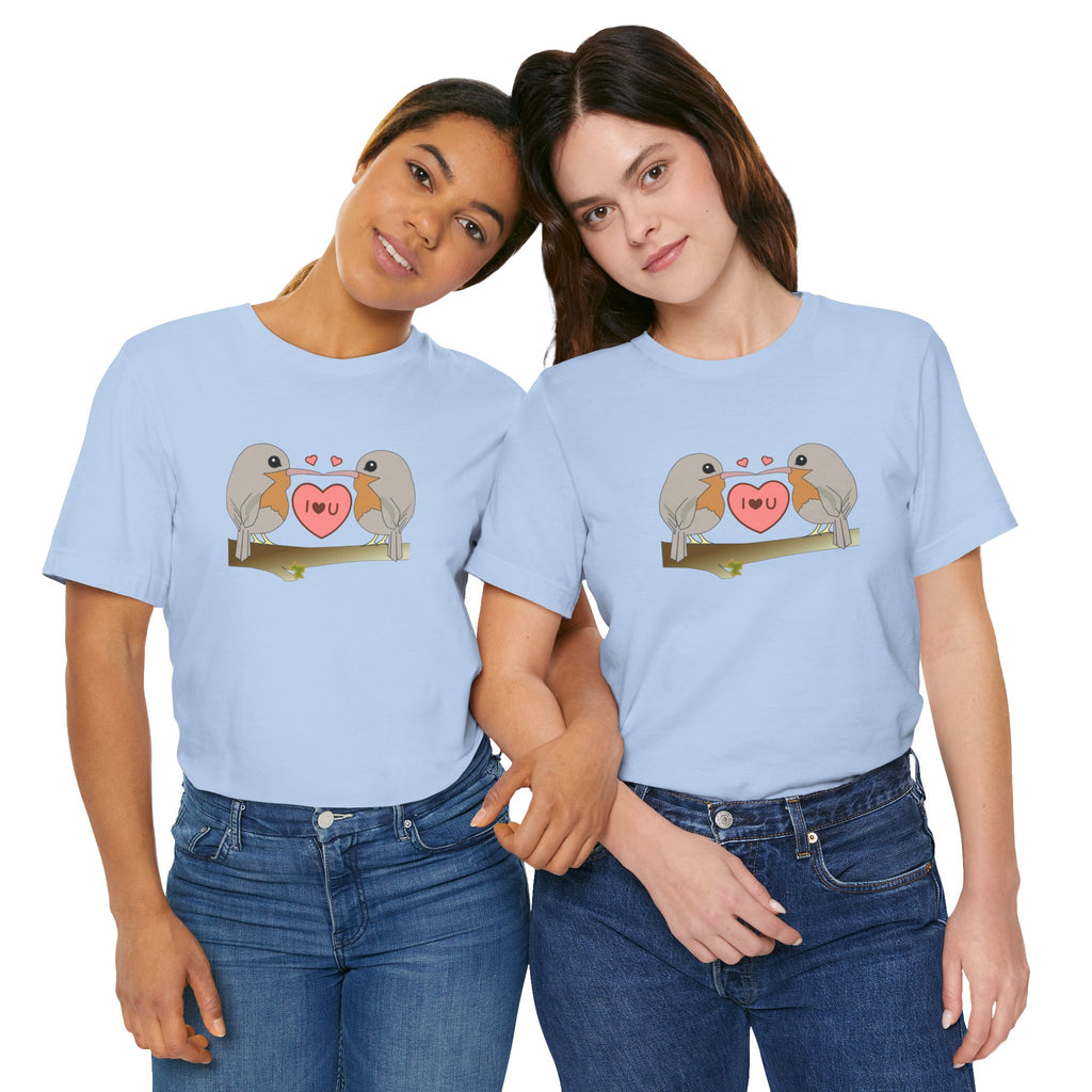 Robins in love Unisex Jersey Short Sleeve Tee