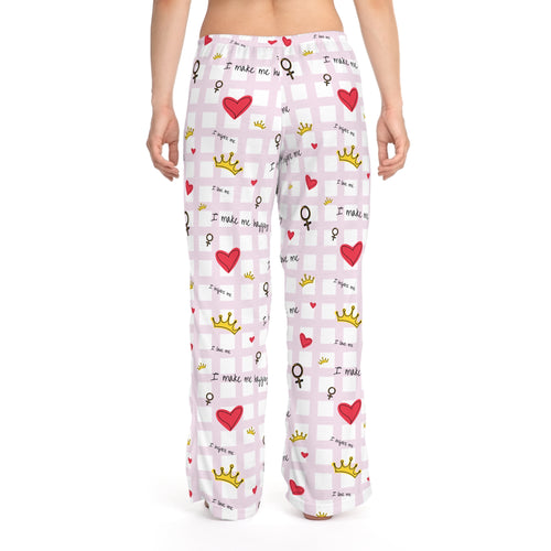 Cozy Hearts & Crowns Women's Pajama Pants