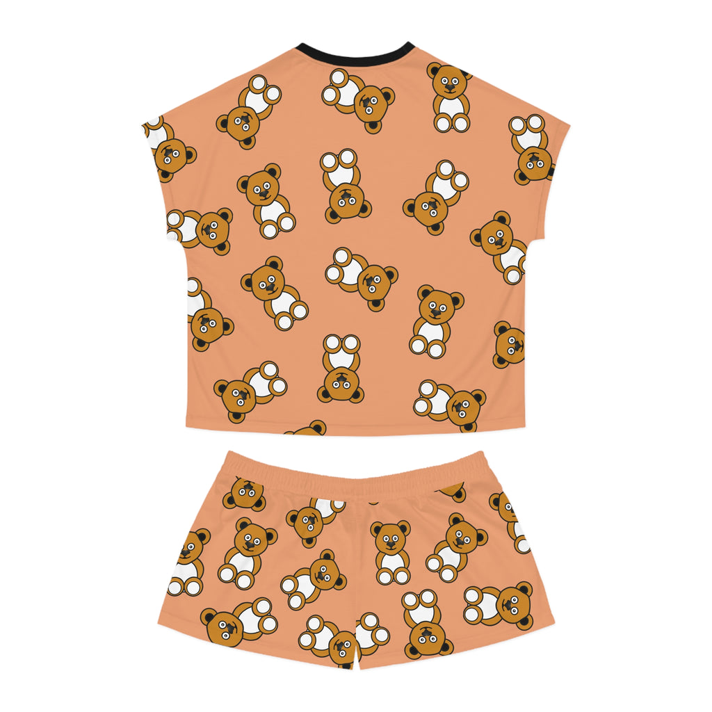 Cute Bears Pajama Set, Women's Sleepwear, Short PJs, Bear Lover Gift, Lounge Set