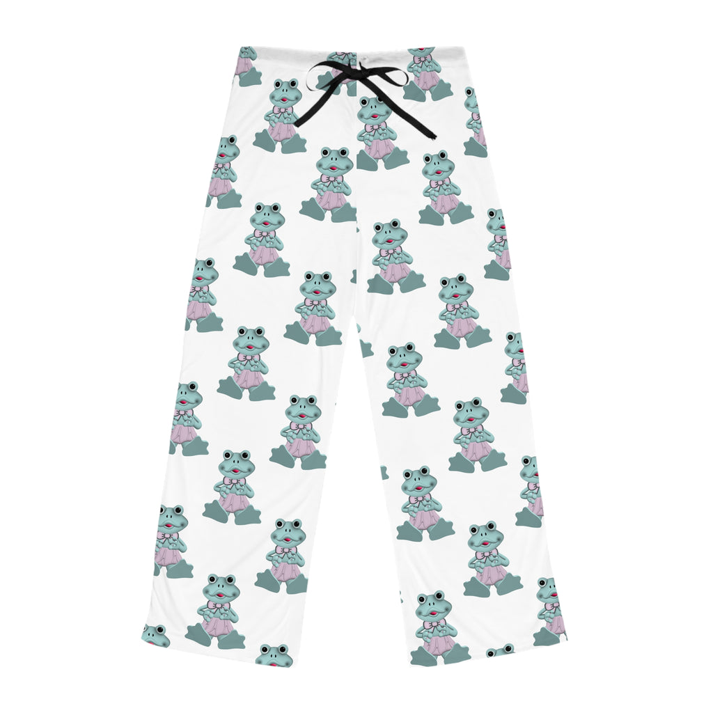 Pastel Frog Women's Pajama Pants, Cute Frog PJ Bottoms, Soft Lounge Sleepwear, Cozy Nightwear, Comfy Sleep Pants