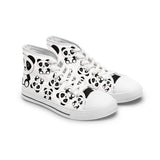 Kawaii Pandas High Tops, Cute Panda Shoes, Women's Fashion Sneakers, Animal Lover Gift, Fun Panda Design Footwear