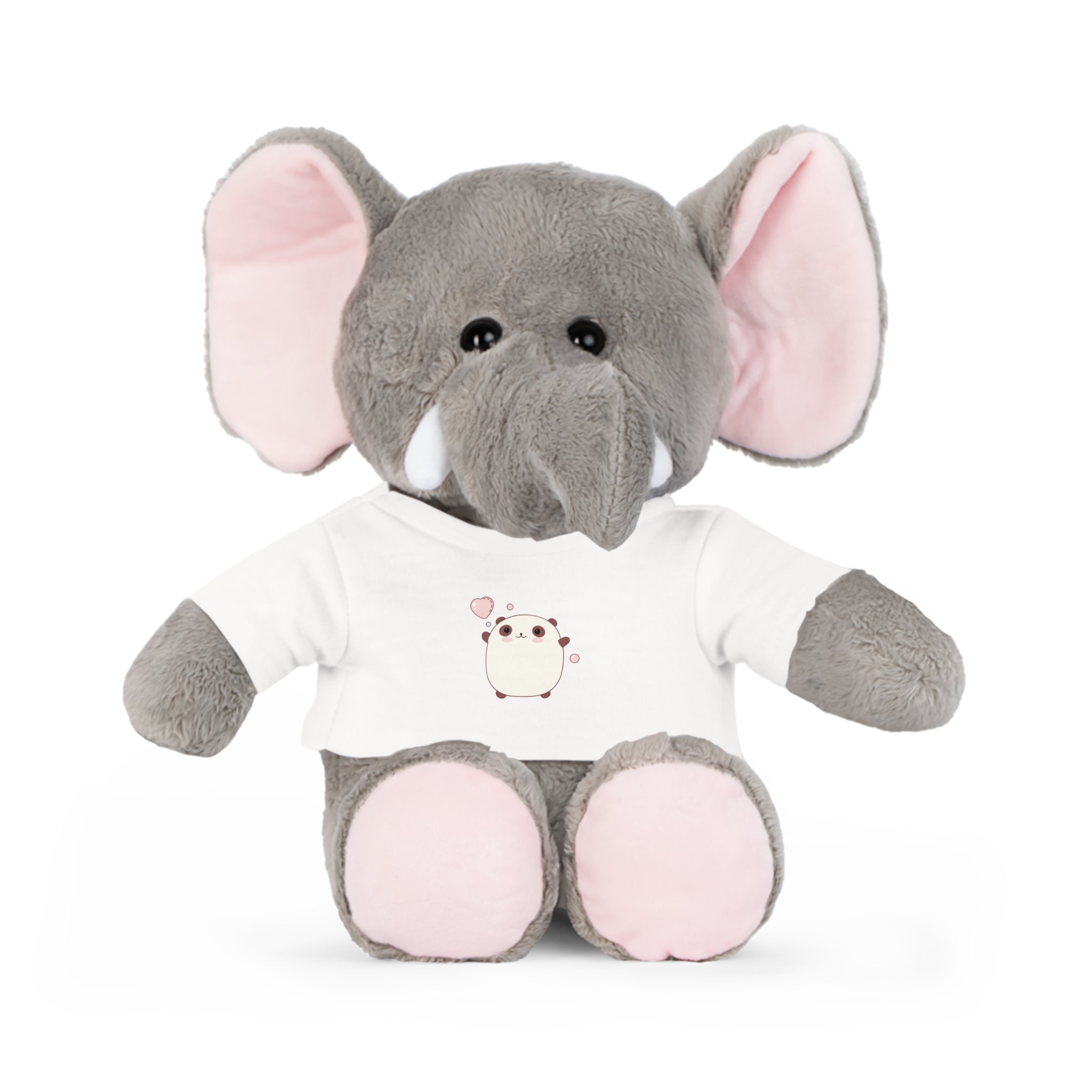 Cute Plush Toy with T-Shirt, Valentine's Day Gift - Stuffed Animal, Kid's Toy, Baby Shower, Nursery Decor, Gift for Her, Cuddly Toy