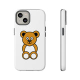 White Cute Ochre Bear Tough Cases