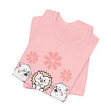 Cute Animal Tee - Hedgehog & Hamster Shirt - Happy Critter Top