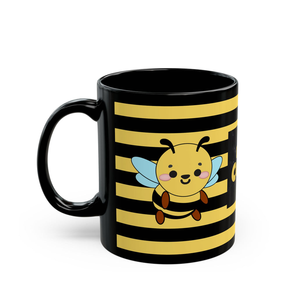 Bee Cool Mug, Bee Mug, Black Coffee Mug, Cute Bee Gift, Bee Lover Mug, Beekeeper Mug, Funny Bee Cup, 11oz, 15oz