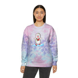 Kawaii Pinguin Sweatshirt, Cute Tie-Dye Jumper, Unisex Penguin Top, Colorful Winter Hoodie, Fun Animal Clothing