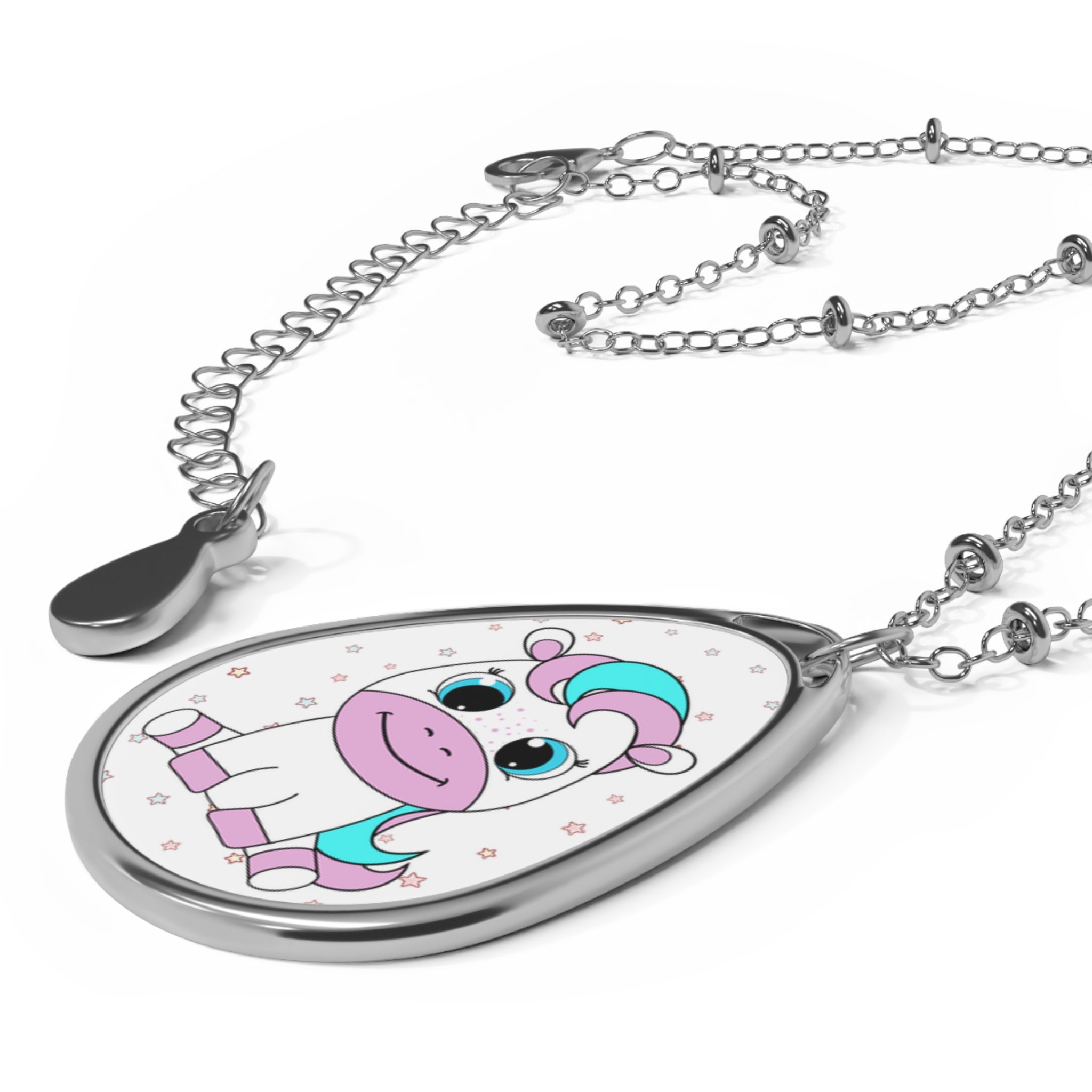 Necklace - Kawaii Pony Star Pendant, Pastel Jewelry Gift for Kids