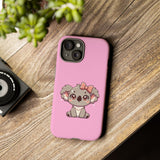 Kawaii Lady Baby Coala Tough Cases