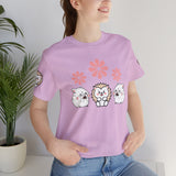 Cute Animal Tee - Hedgehog & Hamster Shirt - Happy Critter Top