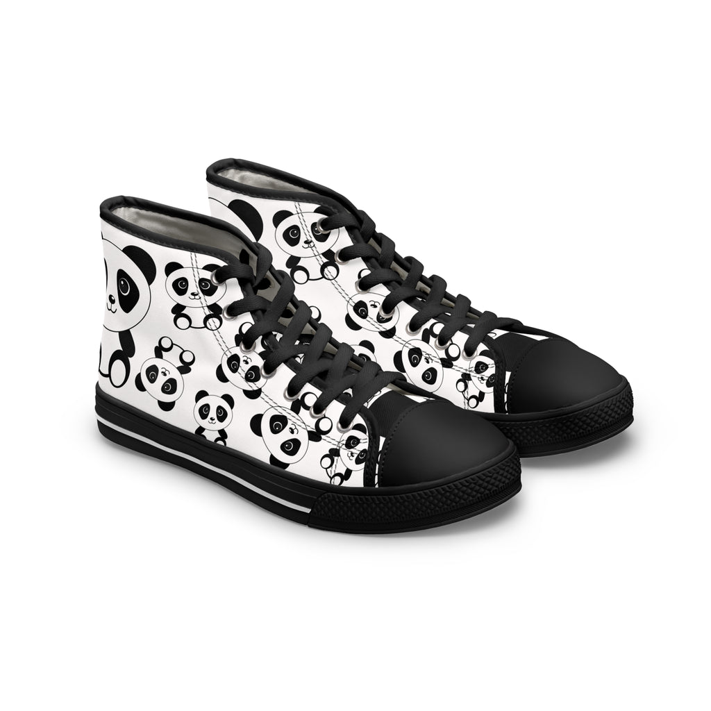Kawaii Panda High Top Sneakers | Cute Panda Shoes