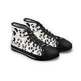 Kawaii Pandas High Tops, Cute Panda Shoes, Women's Fashion Sneakers, Animal Lover Gift, Fun Panda Design Footwear