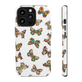 Butterflies Tough Cases, Phone Case, Protective Cover, Butterfly Pattern, Gift for Her, Unique Phone Accessory