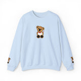 Embroidered Little Teddy Bear Crewneck Sweatshirt