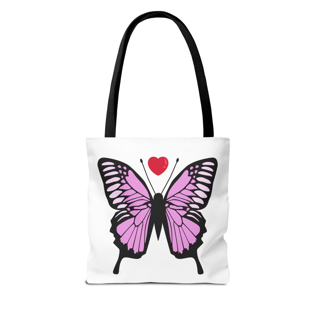 Pink Butterfly Tote Bag - Feminine Floral Design
