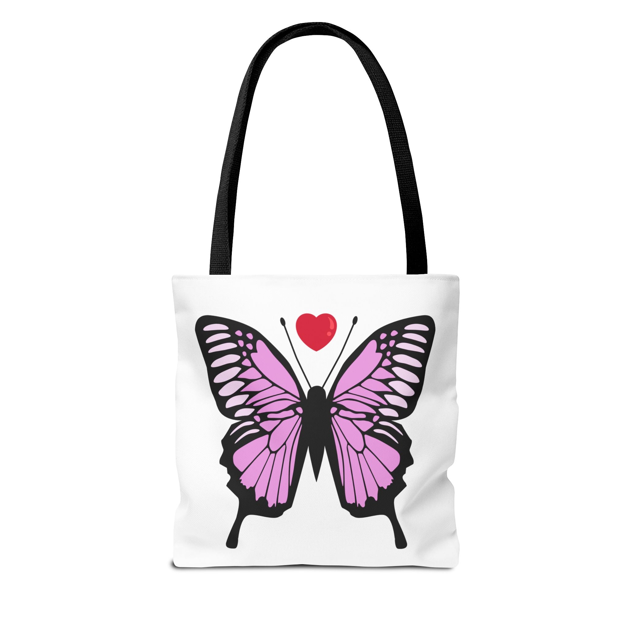 Pink Butterfly Tote Bag - Feminine Floral Design