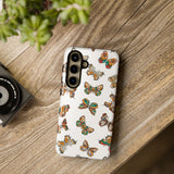 Butterflies Tough Cases, Phone Case, Protective Cover, Butterfly Pattern, Gift for Her, Unique Phone Accessory