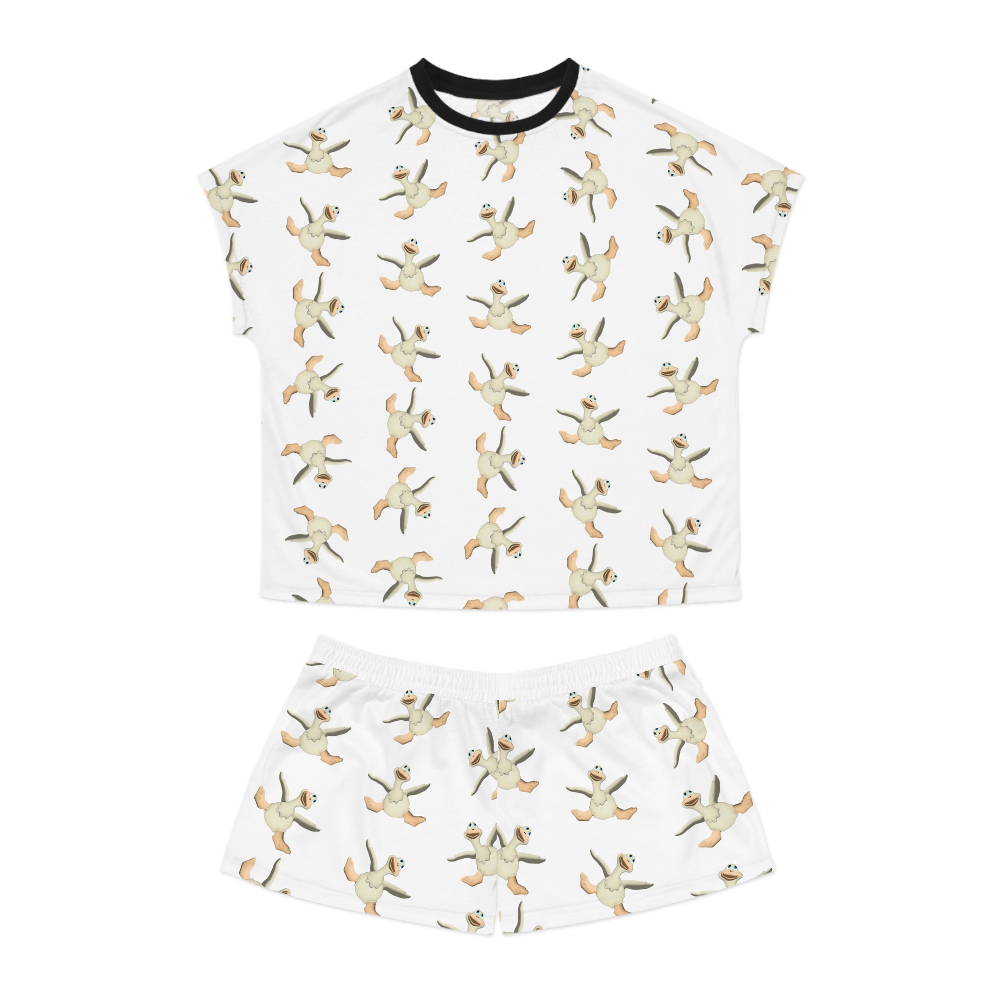Kawaii Duck Pajama Set - Women's Pajamas - Cute Lounge Wear - Duck Print Sleepwear