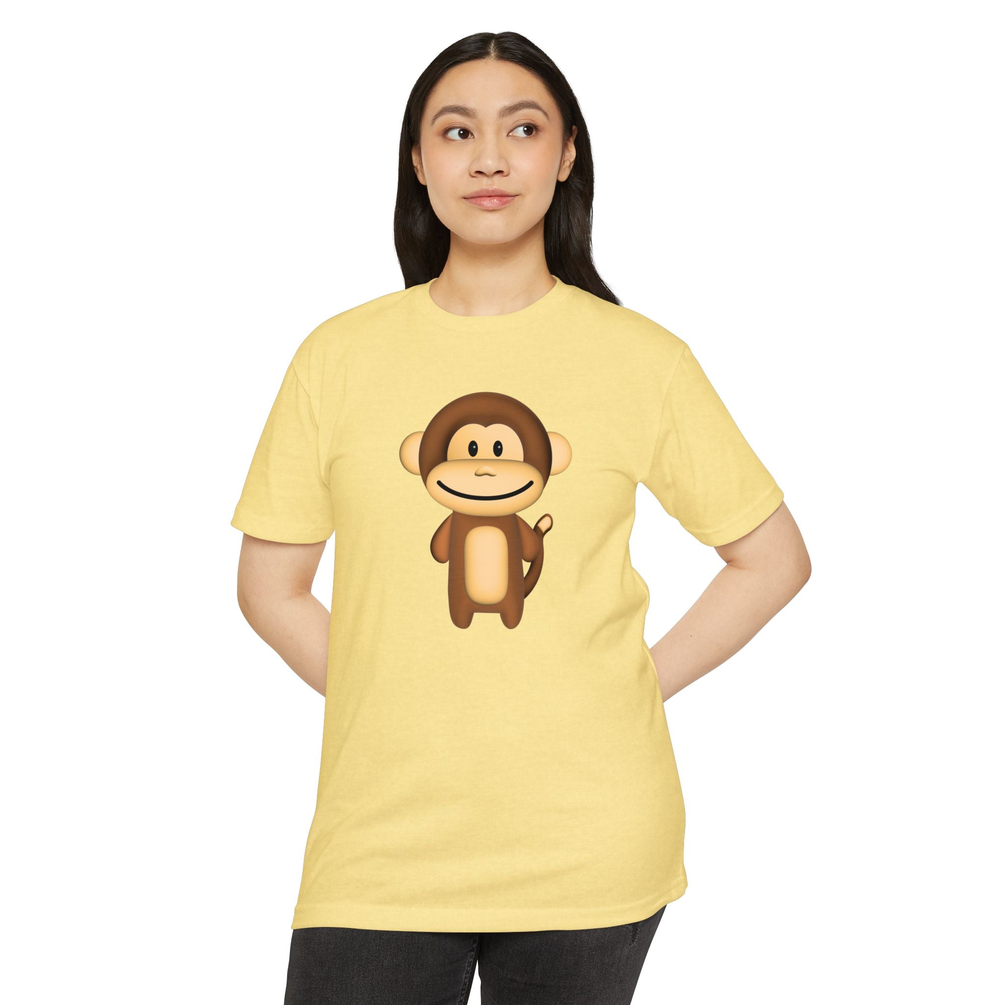 Kawaii Monkey T-shirt - Unisex CVC Jersey