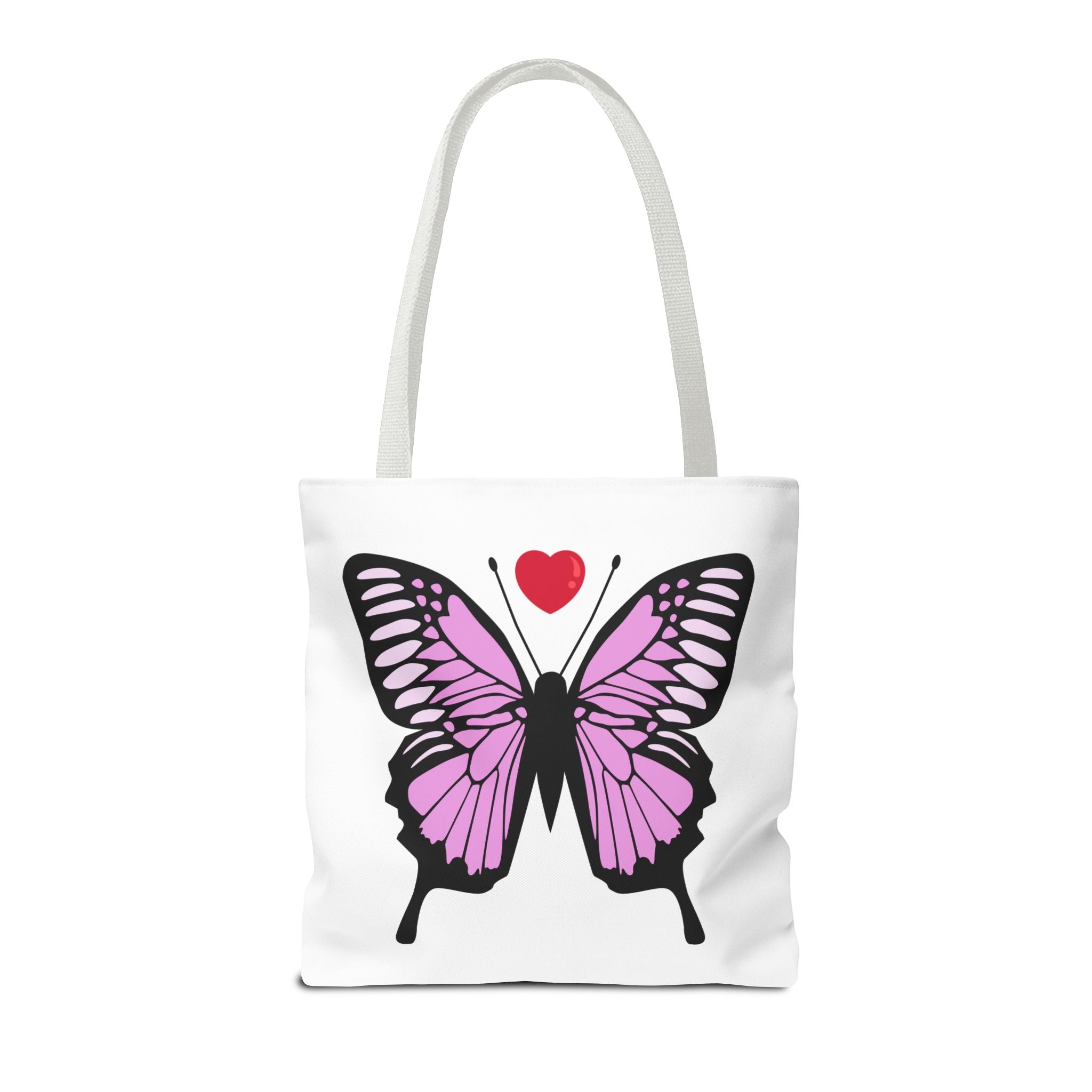 Pink Butterfly Tote Bag - Feminine Floral Design