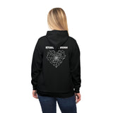 Gothic Spider Web Heart Athletic Hoodie - Halloween Sweatshirt, Creepy Workout Jacket, Dark Fitness Outfit, Emo Athletic Top, Gothic Heart