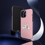 Kawaii Cat Rainbow Tough Cases, Cute Kitty Phone Cover, Protective Phone Case, Adorable Cat Lover Gift, Fun Rainbow Cat Phone Accessories