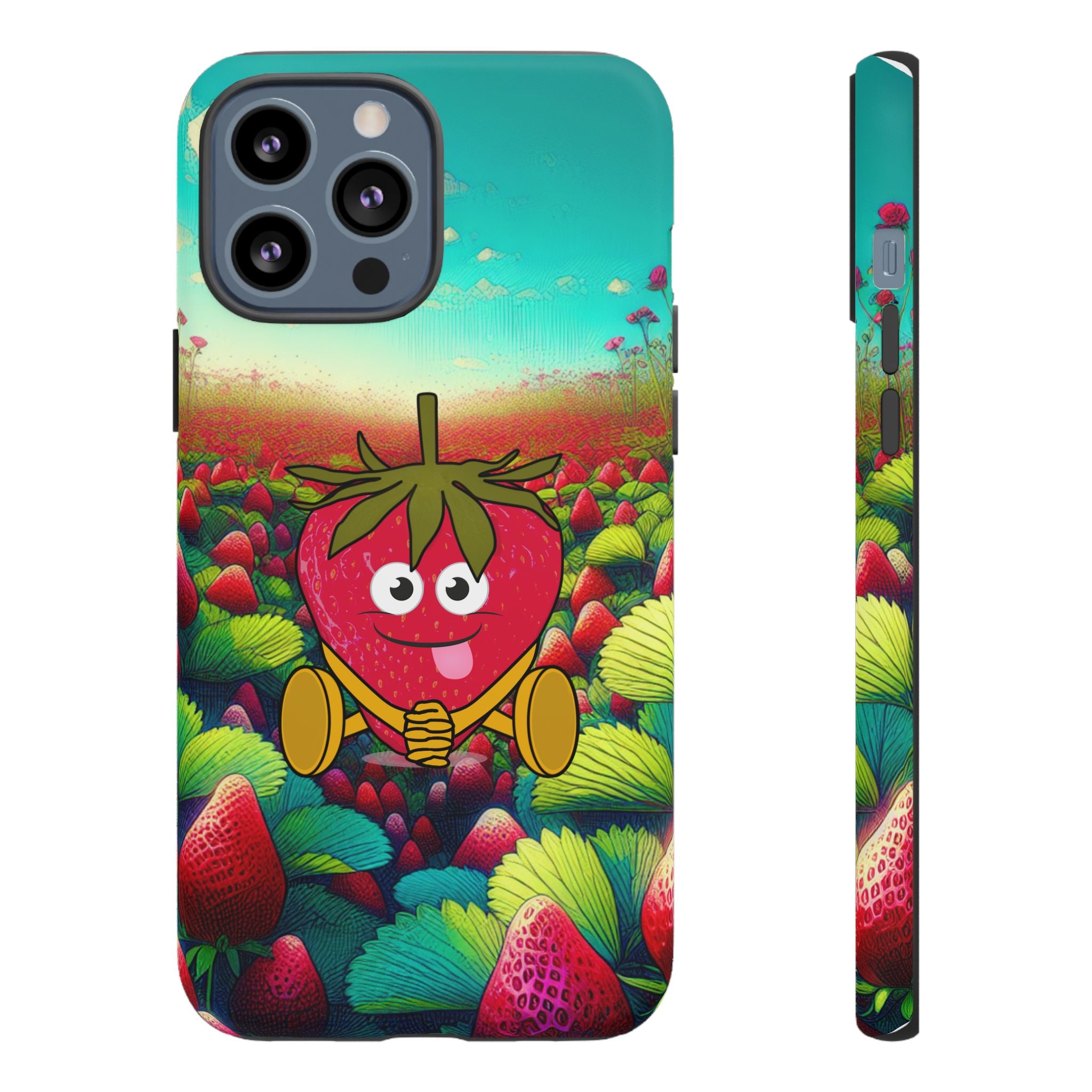 Cute Strawberry in the strawberry fields Tough Cases