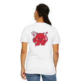 Kawaii Devil Shirt, Cute Demon Garment-Dyed T-shirt, Pastel Grunge Top, Harajuku Inspired Clothing