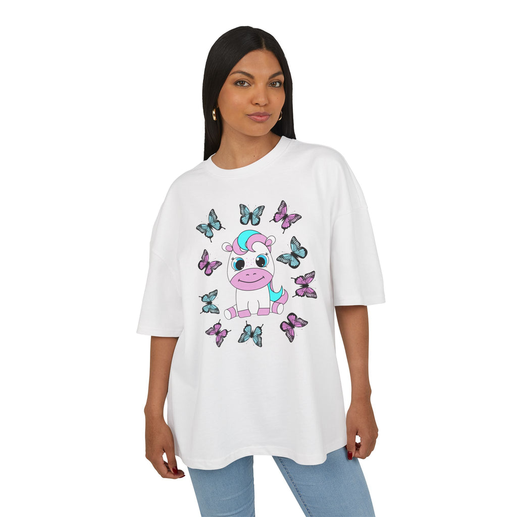 Kawaii Pony with Butterflies T-Shirt - Cotton Tee